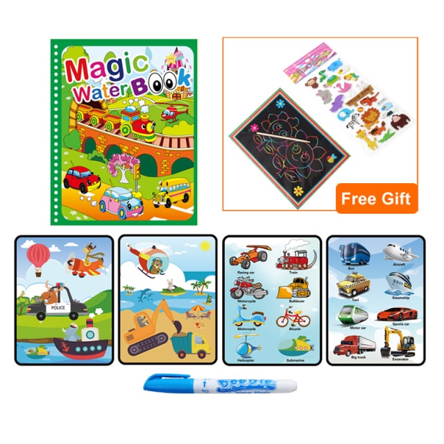 Magic Water Drawing Coloring  Book Premier Distributers