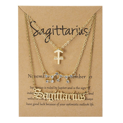 Zodiac Sign Necklace With Cardboard Card Premier Distributers