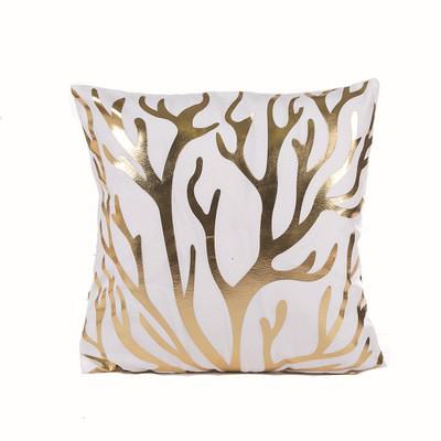 Black Golden Leaves Cushion Brozing Gold Foil Cushion Decorative Pillows Home Decor Throw Pillow Almofadas Decorativas Para Sofa The Good Home Store