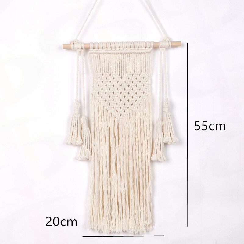 NEW Macrame Wall Hanging Tapestry Cotton Rope Tassel Hand Woven Bohemian Tapestry Geometric Art Beautiful Living Room Home Decor The Good Home Store