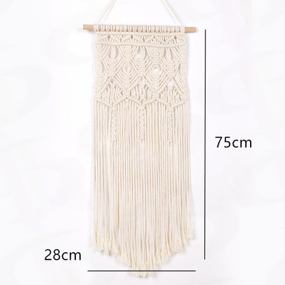 NEW Macrame Wall Hanging Tapestry Cotton Rope Tassel Hand Woven Bohemian Tapestry Geometric Art Beautiful Living Room Home Decor The Good Home Store