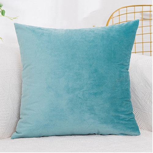 Cushion Cover Soft Velvet Cushion Covers Home Decor for Sofa Seat Chair Car Pillowcase Pink Beige Pillow Covers The Good Home Store