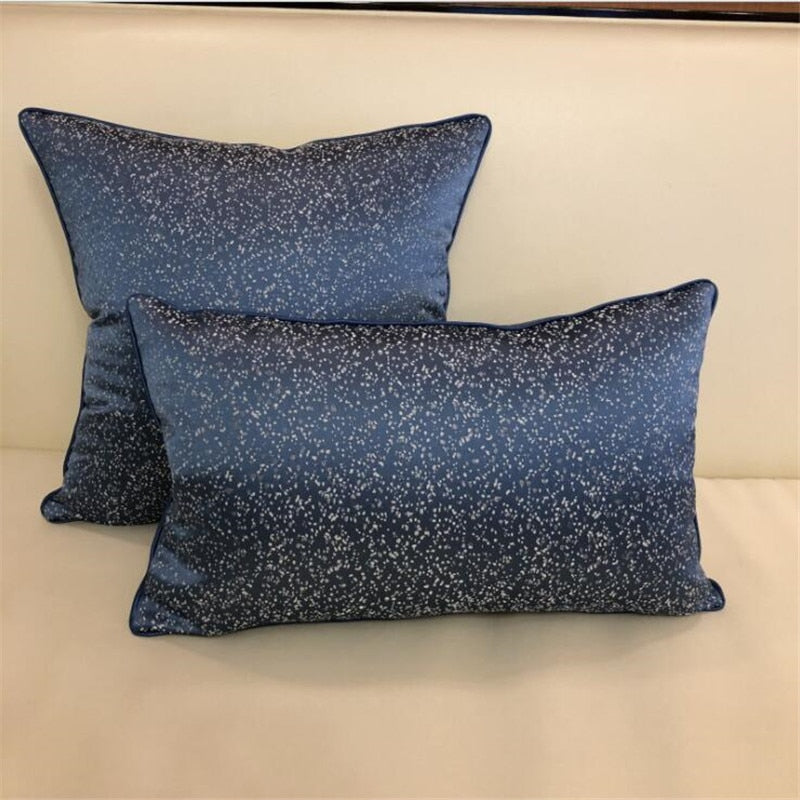 Light Luxury Sofa Cushion Covers Grid Blue Green Modern Simplicity Pillowcases European High-grade Pillow Covers Home Bed Decor The Good Home Store