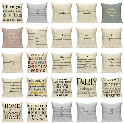 Personalized Cushion Cover Character Decorative 45x45Square Home Decor Cushions Top Printing  Pillow Covers Throw Pillows Case The Good Home Store