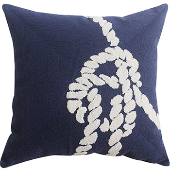 Home Decor Emboridered Cushion Cover Navy Starfish Shell  Canvas Pillow Case Cotton Suqare Embroidery Pillow Cover 45x45cm The Good Home Store