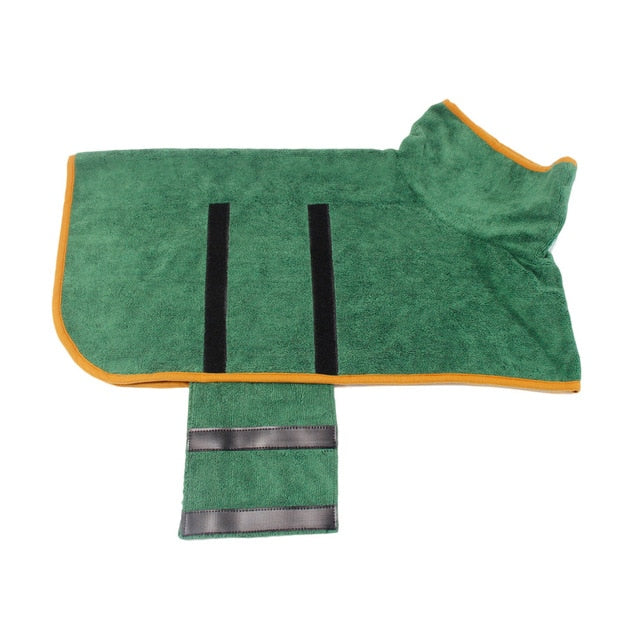 Pet Drying Coat Absorbent Bathrobe Towel Large Medium Small Dog Cat Super Fast Drying Moisture Bath Bags Robe Soft Adjustable Premier Distributers