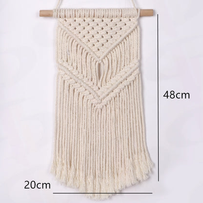 NEW Macrame Wall Hanging Tapestry Cotton Rope Tassel Hand Woven Bohemian Tapestry Geometric Art Beautiful Living Room Home Decor The Good Home Store