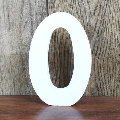 8 CM Letras Decorativas Grandes White Wooden Letters Home Decor Wedding Decoration DIY Personalised Name Design Free Standing The Good Home Store