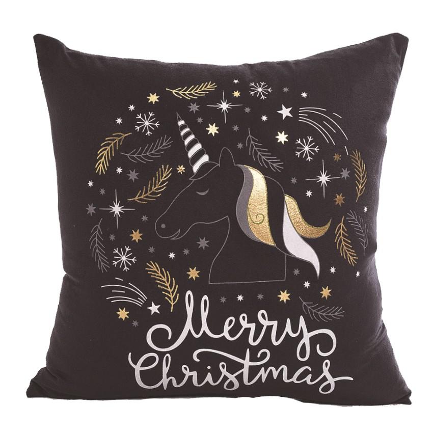 Black Golden Leaves Cushion Brozing Gold Foil Cushion Decorative Pillows Home Decor Throw Pillow Almofadas Decorativas Para Sofa The Good Home Store