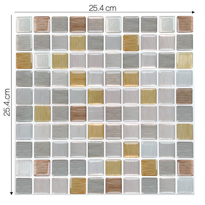 Waterproof Self Adhesive Vinyl Tile Wall Sticker DIY Peel and Stick Backsplash Kitchen Home Decor The Good Home Store