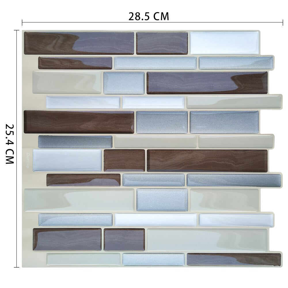 Waterproof Self Adhesive Vinyl Tile Wall Sticker DIY Peel and Stick Backsplash Kitchen Home Decor The Good Home Store