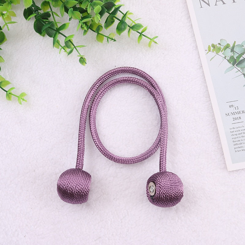 Magnetic Ball Curtain Tiebacks Tie Rope Accessory Rods Accessoires Backs Holdbacks Buckle Clips Hook Holder Home Decor The Good Home Store