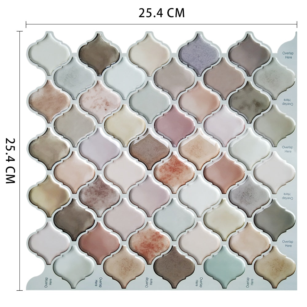 Waterproof Self Adhesive Vinyl Tile Wall Sticker DIY Peel and Stick Backsplash Kitchen Home Decor The Good Home Store