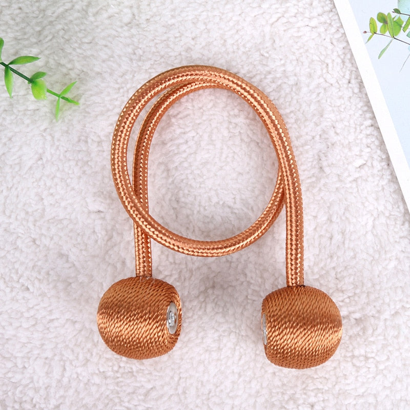 Magnetic Ball Curtain Tiebacks Tie Rope Accessory Rods Accessoires Backs Holdbacks Buckle Clips Hook Holder Home Decor The Good Home Store