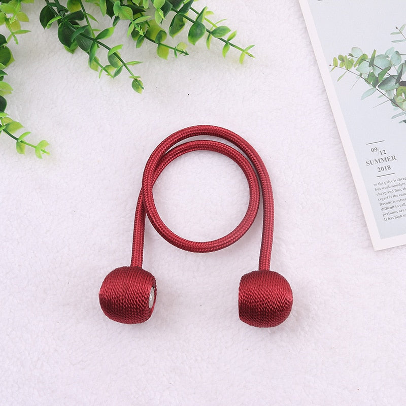 Magnetic Ball Curtain Tiebacks Tie Rope Accessory Rods Accessoires Backs Holdbacks Buckle Clips Hook Holder Home Decor The Good Home Store