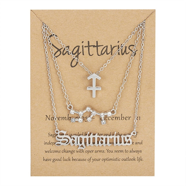 Zodiac Sign Necklace With Cardboard Card Premier Distributers