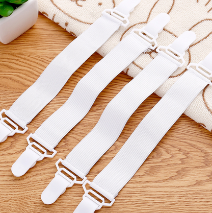 4PCS/Set Elastic Bed Sheet Grippers Fastener Clips Premier Distributers