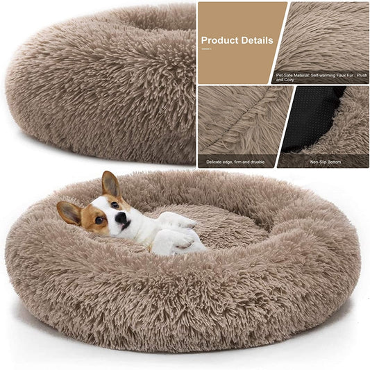 Pet Dog Bed Comfortable Donut Cuddler Premier Distributers