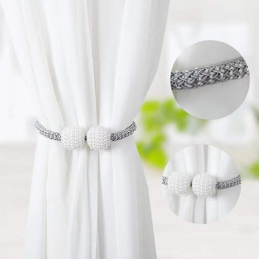 Creative Pearl Magnetic 1Pcs Curtain Buckle Clip Hanging Curtain Strap Ball Buckle Curtain Accessories Home Decor The Good Home Store