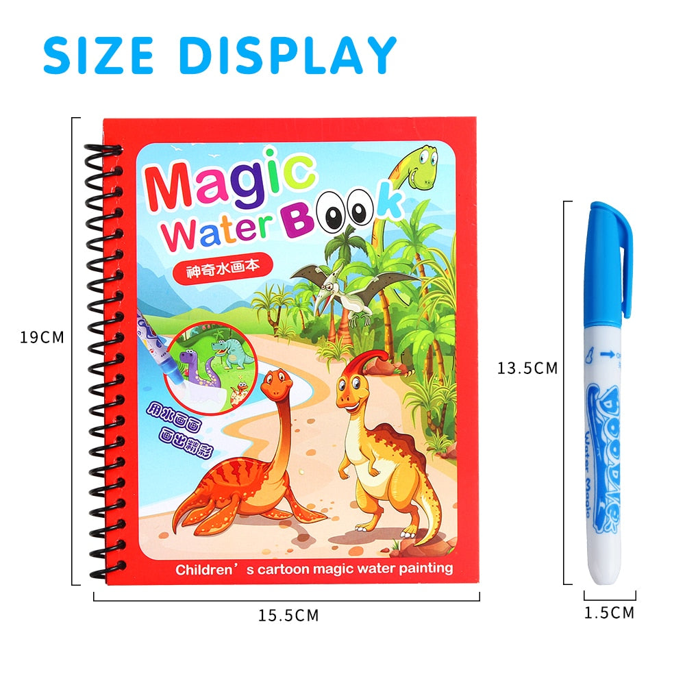 Magic Water Drawing Coloring  Book Premier Distributers