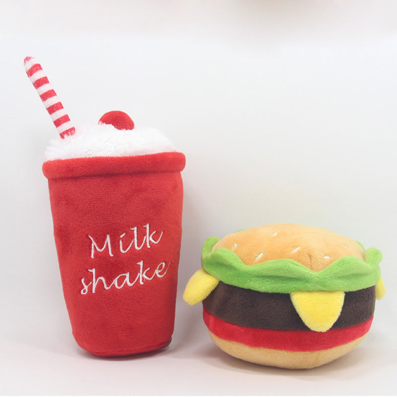 Hamburger Pet Plush Toy Premier Distributers