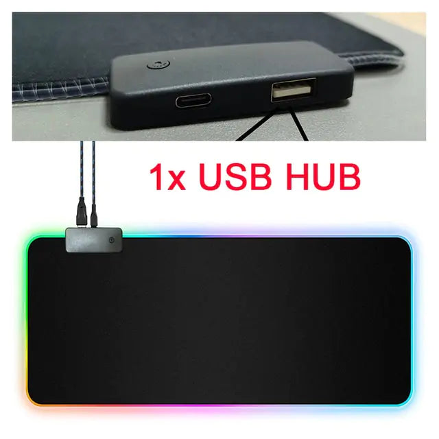 RGB Mouse Pad with Cable Premier Distributers